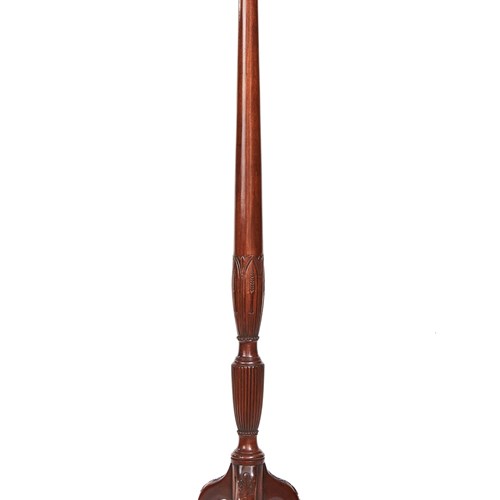 Edwardian Mahogany & Carved Torchere Stand