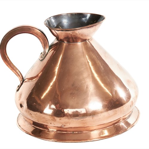 Large Victorian Copper Jug 12 Quartz