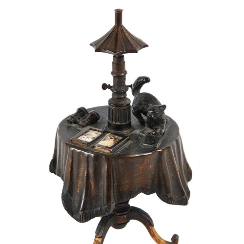 Rare Victorian Gilt Bronze Table Bell