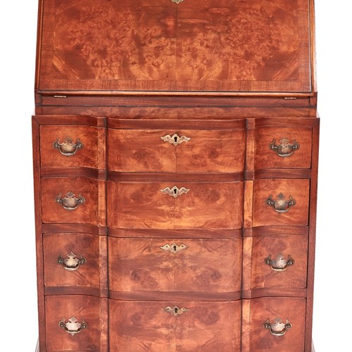 Antique Walnut 4 Drawer Bureau Circa 1920S