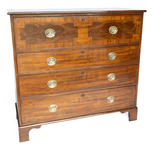 Regency Mahogany Chest With Trafalgar/ Nelson Handles