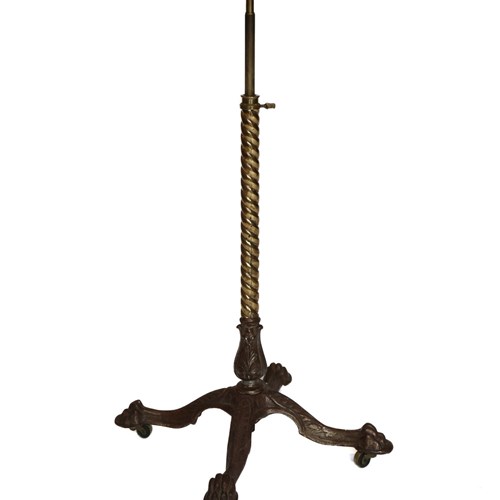 Victorian Telescopic Lamp / Plant Table