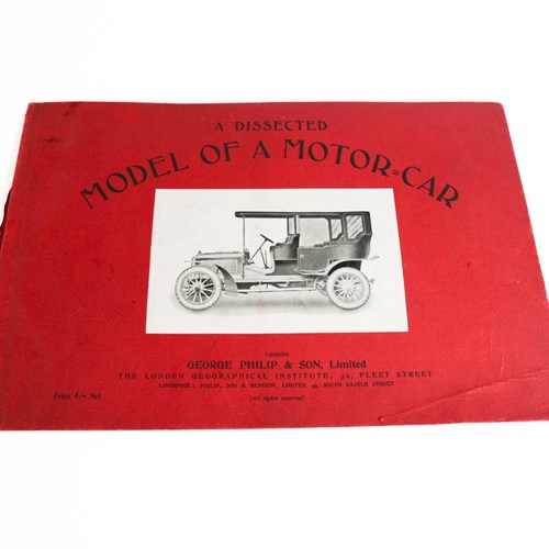 Philips  Dissected  Model Of A Motor Car C1910