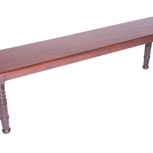 C19th Mahogany Hall Bench