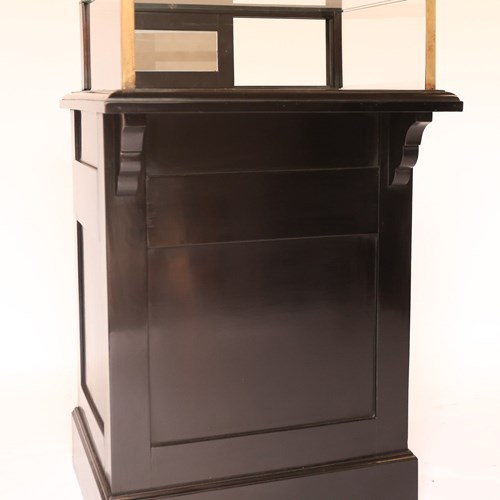 Edwardian Ebonised Shop Display Cabinet