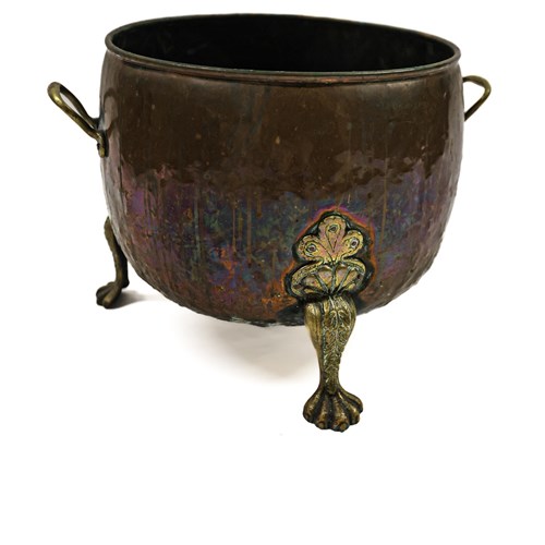  Victorian Copper Log Bin