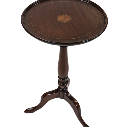 Edwardian Inlaid Mahogany Wine Table