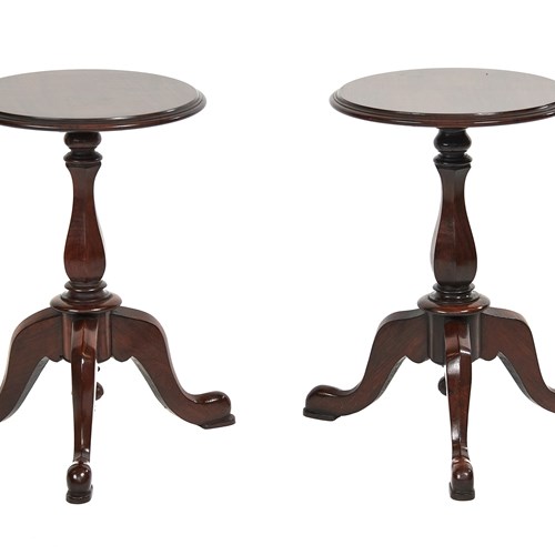 Pair W1V Period Rosewood Lamp Tables