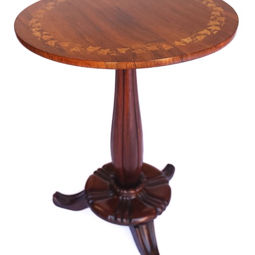 Victorian Rosewood & Marquetry Lamp Table