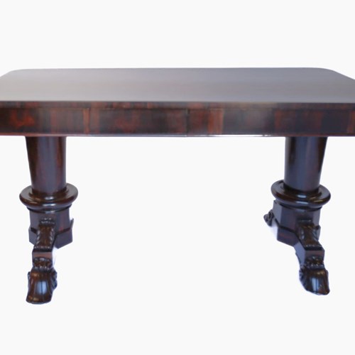 W1V Period Rosewood Library Writing Table