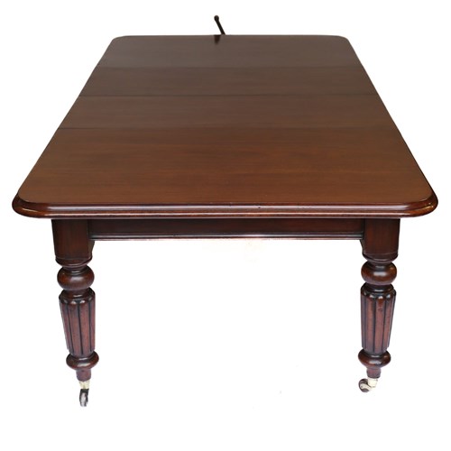 Victorian Mah Wind-Out 2 Leaf Dining Table