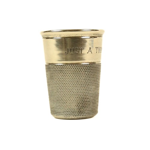 Thimble Shaped Stirrup Cup Just A Thimble Full 