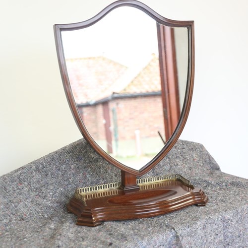 Edwardian Mahogany Inlaid Dressing Mirror