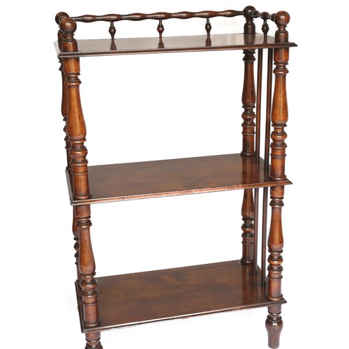 Victorian Fruitwood 3 Tier Whatnot