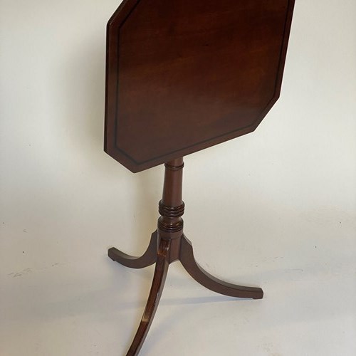 Regency Mahogany & Ebonised Inlay Tip Up Table