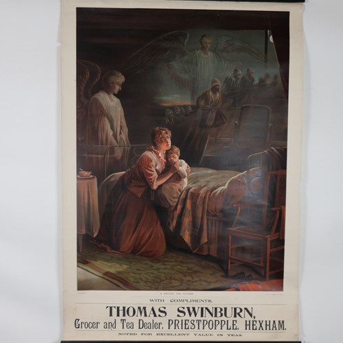 Advertising Paper Scroll Poster Tea Dealers