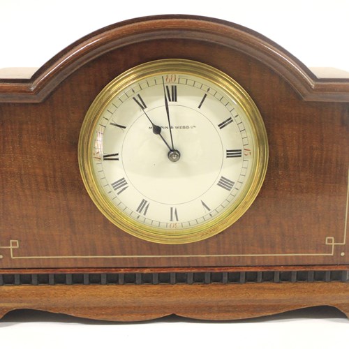 Fine Edwardian Mahogany Mappin & Webb Mantel Clock