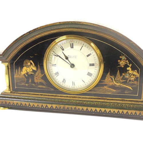 Chinoiserie Decorated Mantel Clock Circa 1920S