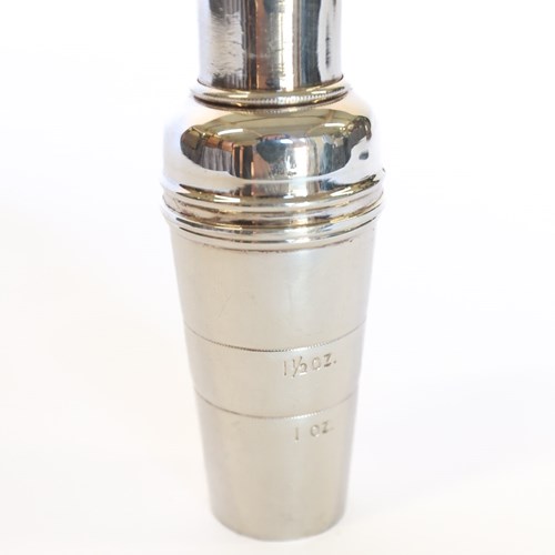 Silverplated Cocktail Stick Holder & Shot Measure  PHV & CO