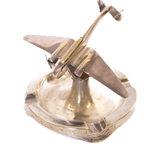 Silver Plated Aeroplane Ashtray , Bryant & May