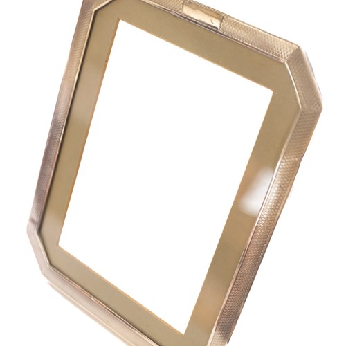 Large Art Deco Silver Easel Photo Frame