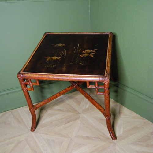 Bamboo And Lacquer Low Table