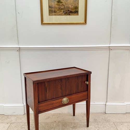 A Mahogany Bedside Table 