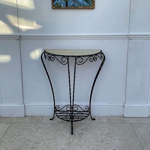 Wrought Iron Console Table 