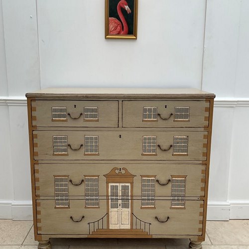 Victorian Painted Chest Of Drawers 