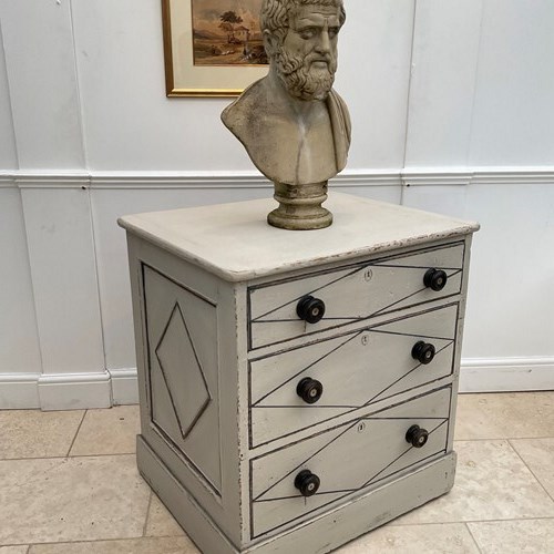 A Victorian Painted Chest Of Drawers 