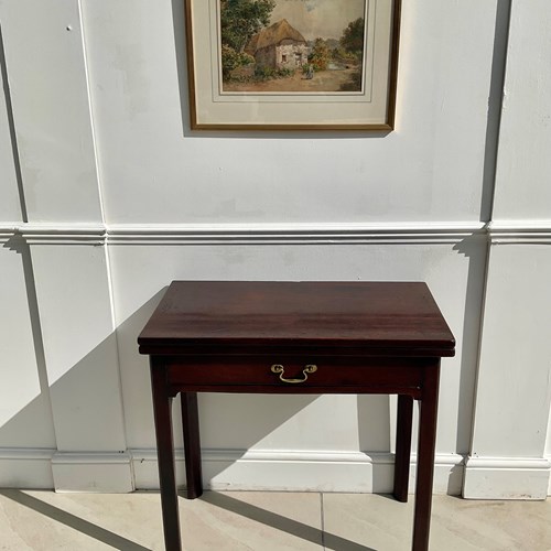 Georgian Mahogany Card Table 