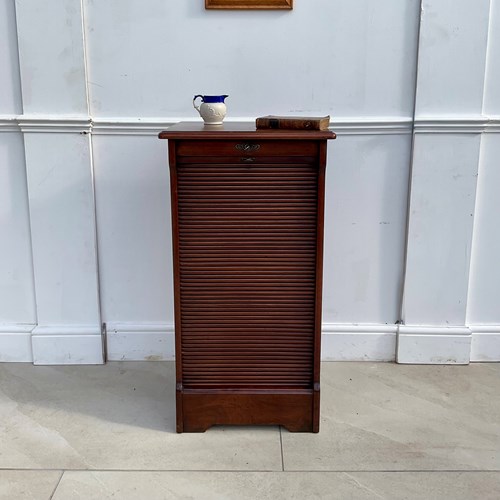 A Walnut Sheet Music Cabinet 