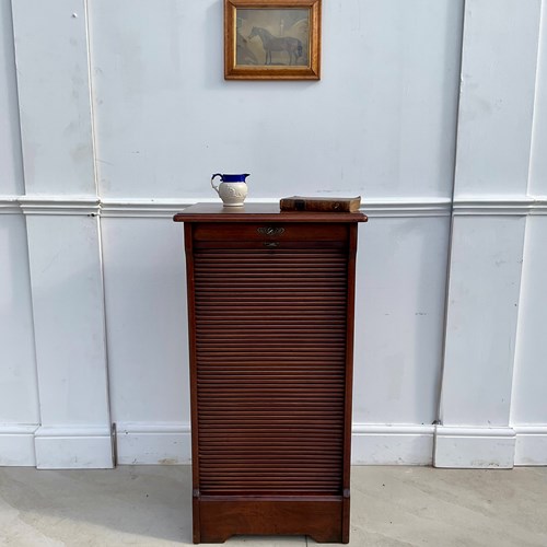 A Walnut Sheet Music Cabinet 