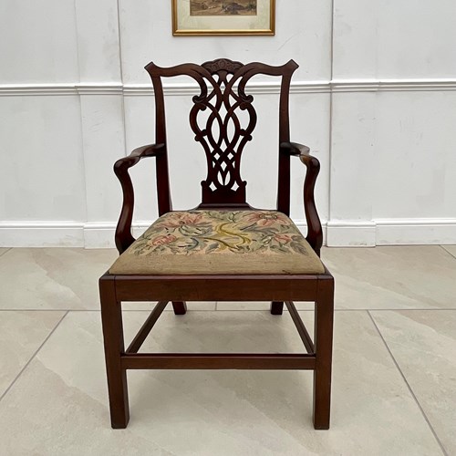 Georgian Mahogany Armchair 