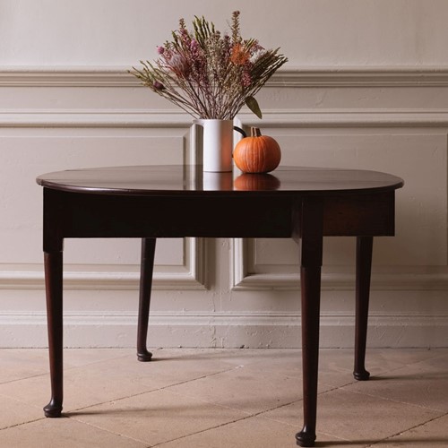 George III Oval Drop Leaf Table