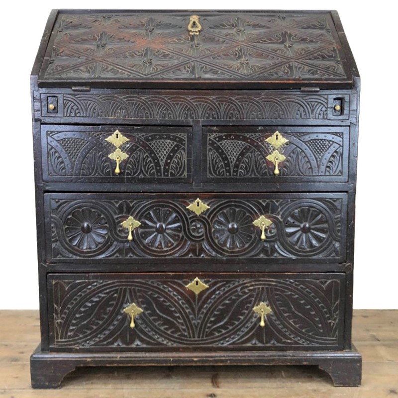 Antique 17th Century Carved Oak Bureau-penderyn-antiques-m-2309-antique-carved-oak-writing-bureau-1-main-637952186847096772.jpg