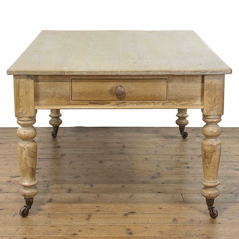 Large Antique Pine Kitchen Table on Castors-penderyn-antiques-m-4344-large-antique-pine-kitchen-table-on-castors-5-main-638041132935111057.jpg