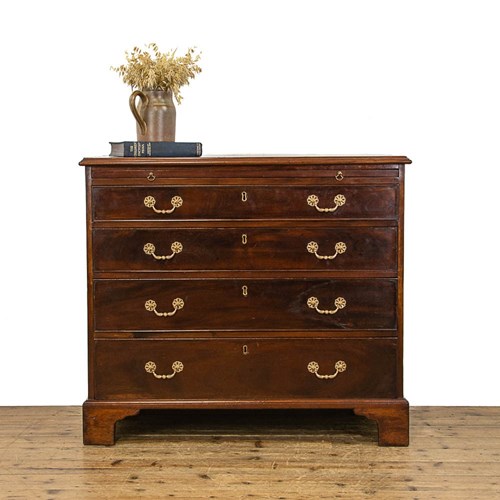 Antique Mahogany Bachelor's Chest Of Drawers