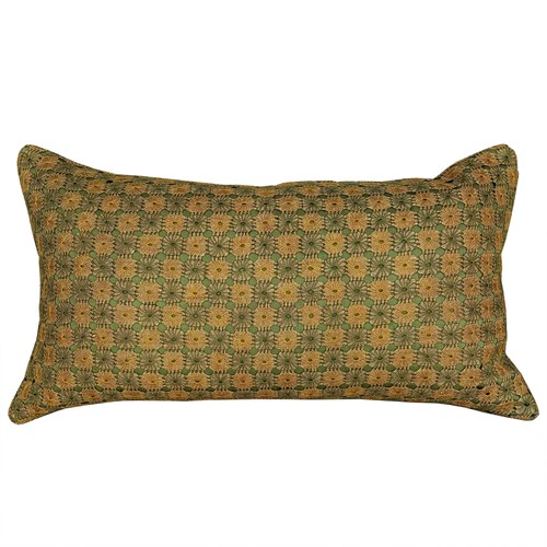Large Crochet Cushion, Yellow And Green