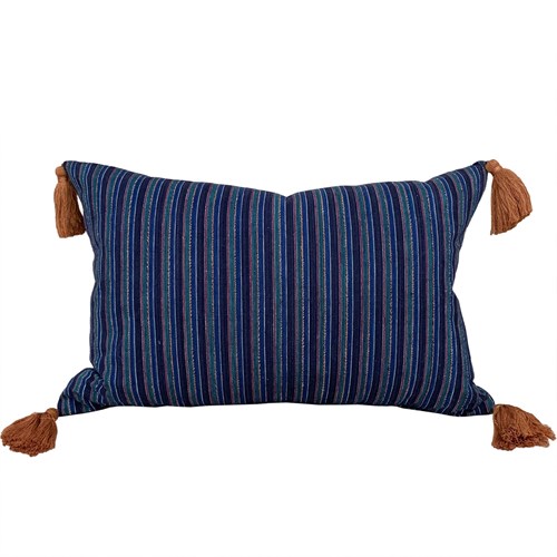 Songjiang Striped Cushion With Tassels