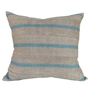Yoruba Cushions With Blue Stripe