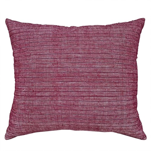 Berry Pinstriped Songjiang Cushions