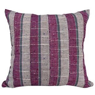 Yoruba Cushions, Beige And Berry