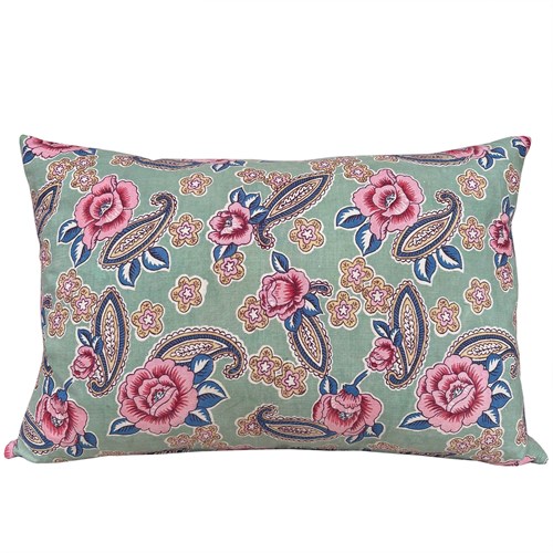Floral Cushions, Pink And Green
