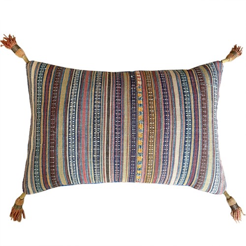 Silk Jajim Lavender Pillow