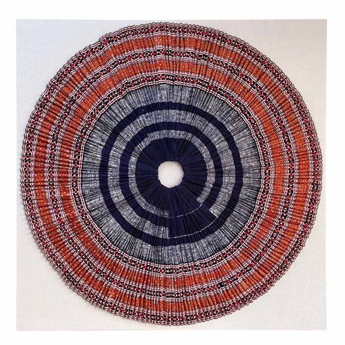 Framed Miao Sichuan Skirt, Orange