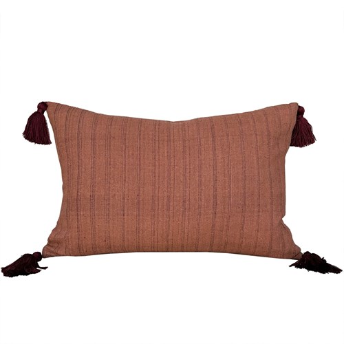 Raw Silk Cushions With Tassels