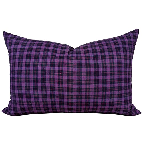 Dark Pink Plaid Cushions