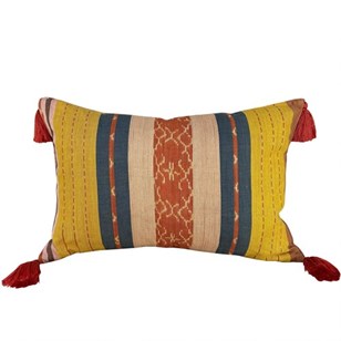 Flores Sikka Cushions, Rust & Yello...