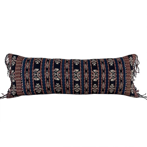 Savu Ikat Cushion With Fringed Ends